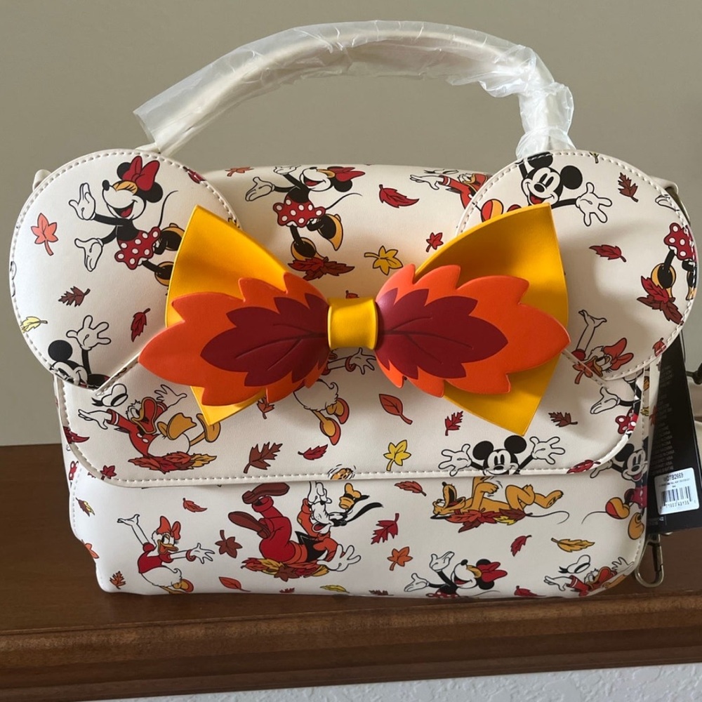 Loungefly Mickey and friends Fall Crossbody Bag